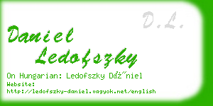 daniel ledofszky business card
